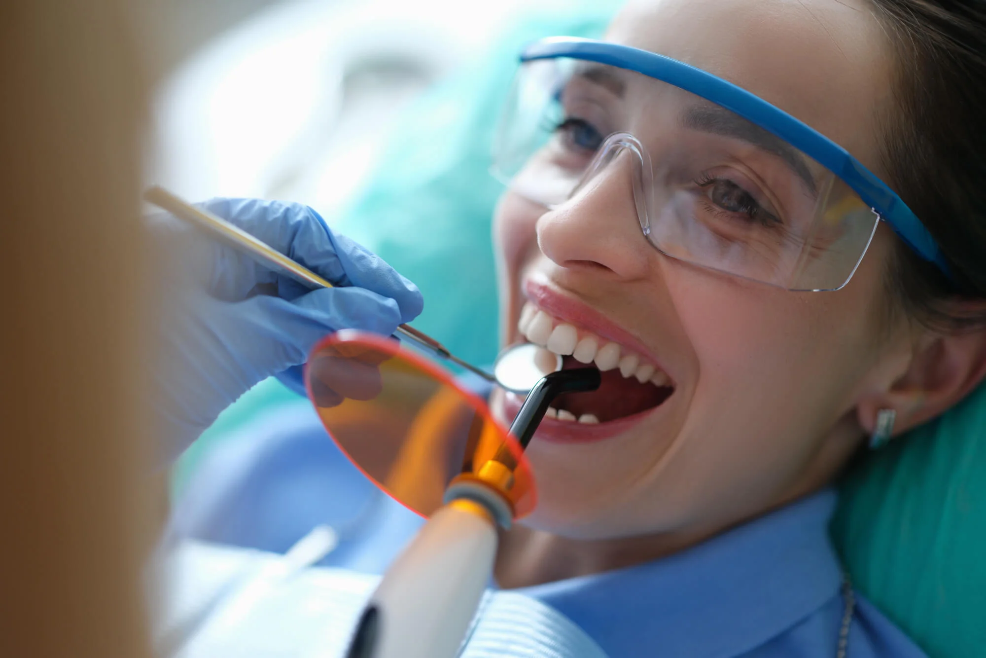 Filling cured with light restorative dentist in New Jersey